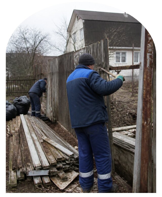 Демонтаж забора в Великом Новгороде по цене от 4604 р. | Метпроект-Влк